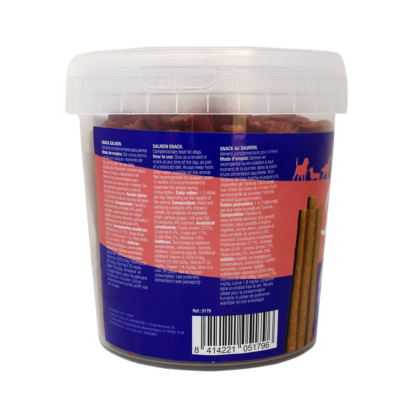 Salmon snacks 600 grs