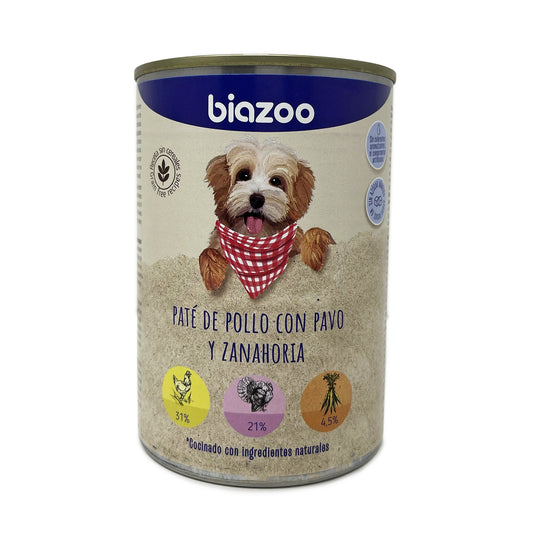 Paté de pollo con pavo y zanahoria