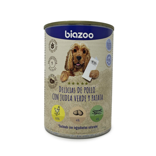 Delicias de pollo con judía verde y patata