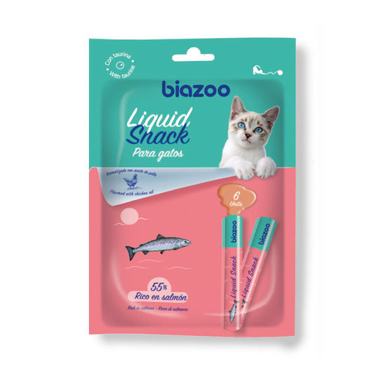 Salmon Liquid Snack for Cats 6 x 15 grs