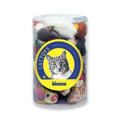 Cat Plastic Balls with Bell 3uds