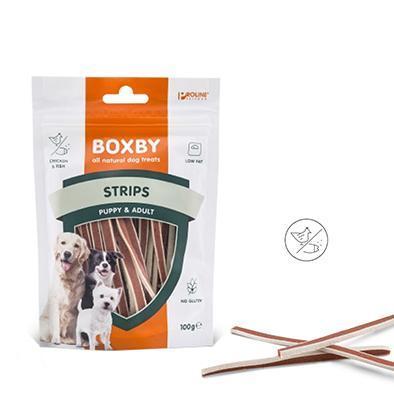 Boxby Chicken & Fish Strips 100g-Snacks-Biozoo-100-Biozoopets