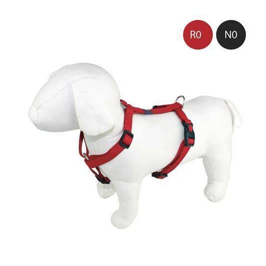 Nylon Classic Harness Red-Collars &Leashes-Biozoo-15mm-Biozoopets