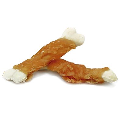 White calcium bones twined by chicken 100grs-Dogs-Biozoo-Biozoopets