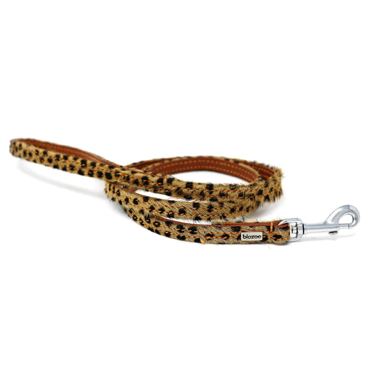Animal Print Leather Lead-Leash-Biozoo-Papua.-Biozoopets