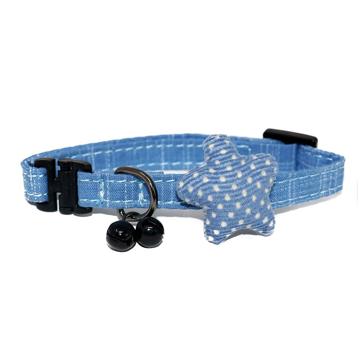 Dark Blue Unique Cat Collar-Collars-Biozoo-Light Blue-Biozoopets