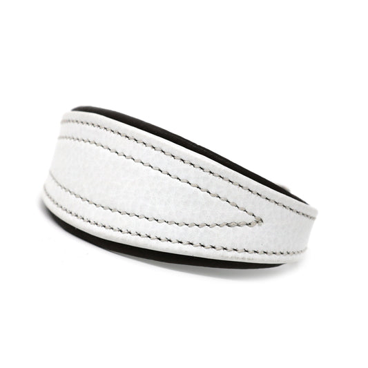 Greyhund Leather Collar-Collar-Biozoo-White-25 x 3 cm-Biozoopets