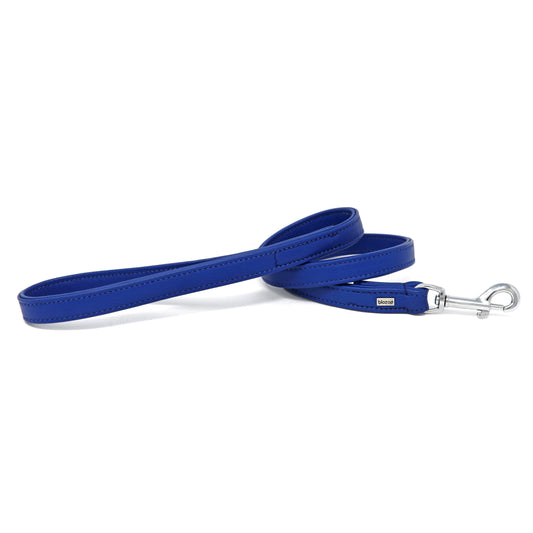 Provence Leather Lead-Leash-Biozoo-Blue-Biozoopets