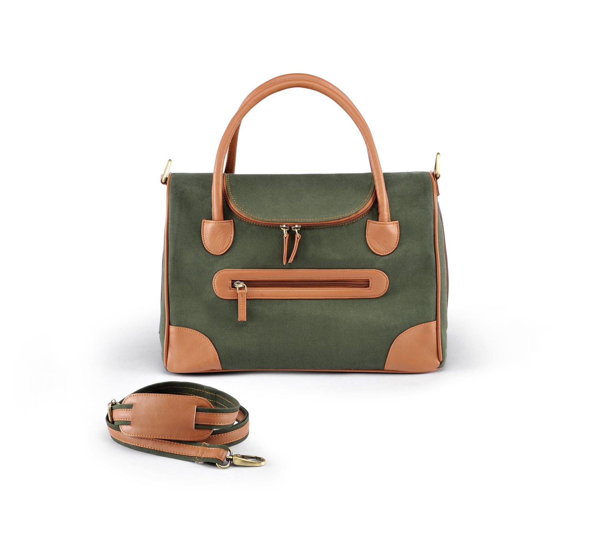 Roxanne Leather & Fabric Bag-Handbag-Biozoo-Biozoopets