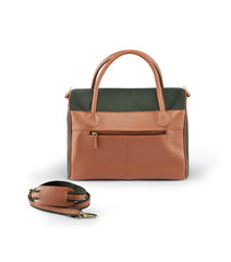 Roxanne Leather & Fabric Bag-Handbag-Biozoo-Biozoopets