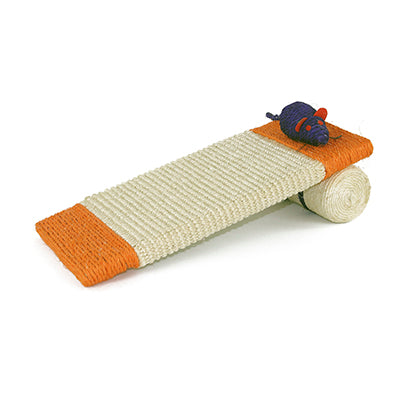 Roller scratcher with bee and flower