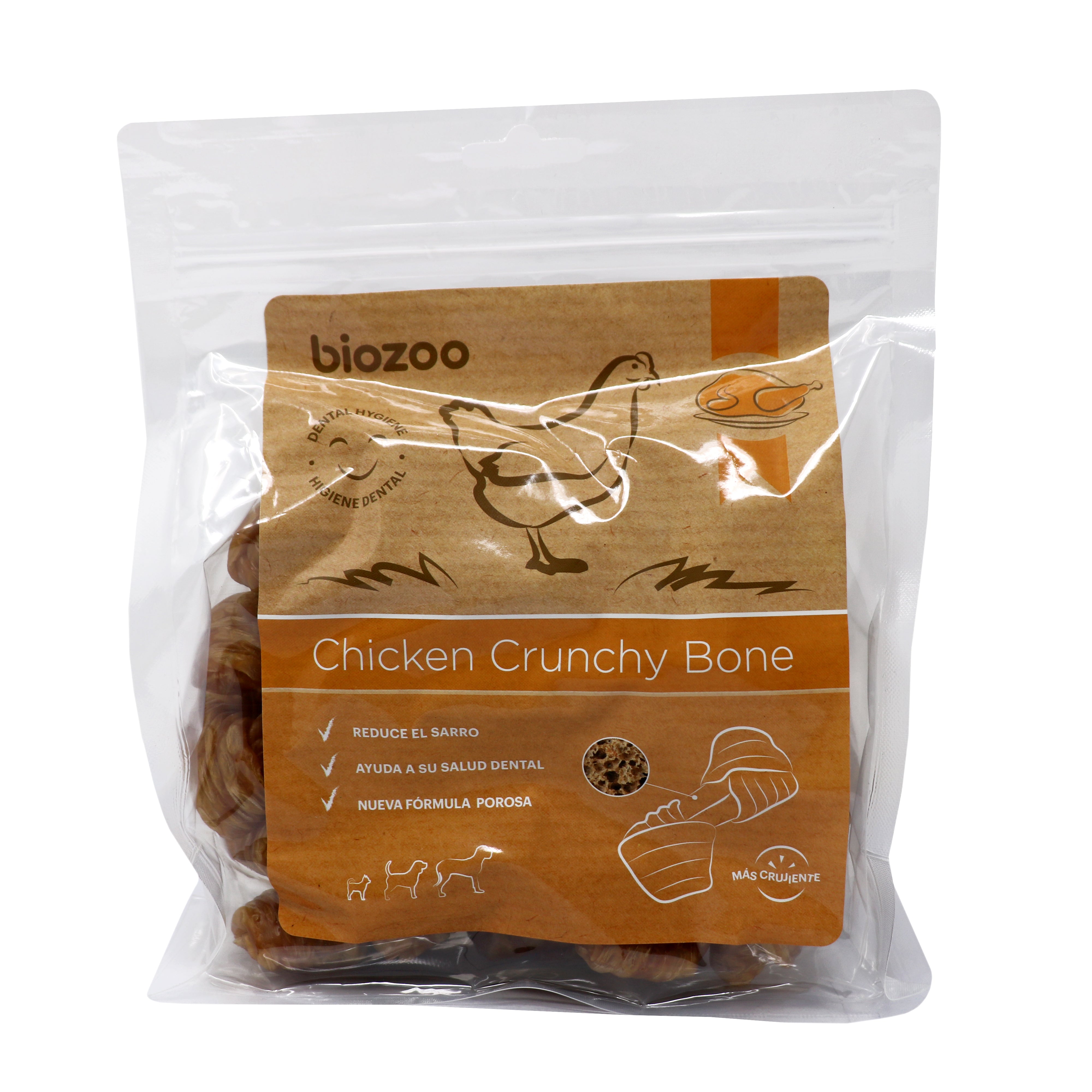Chicken crunchy bone-Snacks-Biozoo-500-Biozoopets