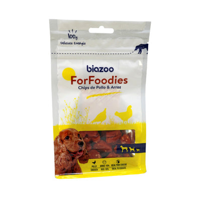 Heart-shaped chicken chips with rice 100grs-Dogs-Biozoo-Biozoopets