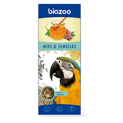 Honey & Seeds Sticks for Parrots 2pcs-Birds-Biozoo-Biozoopets