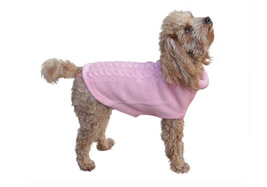 Jumper with braid-Sweaters-Biozoo-Pink-15-Biozoopets