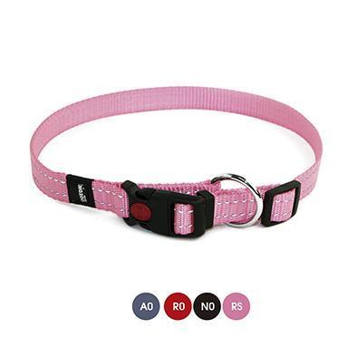 Pink Reflective Nylon Collar-Collars &Leashes-Biozoo-Biozoopets
