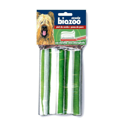Pressed rolls of pork skin with chlorophyll 5 units-Bones-Biozoo-Biozoopets