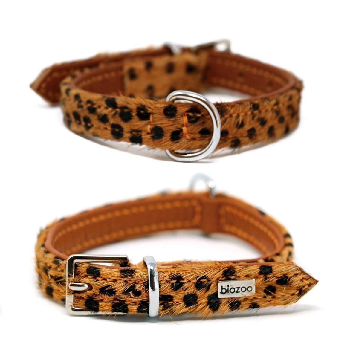 Animal Print Leather Collar-Collar-Biozoo-25 x 1,5 cm-Papua-Biozoopets