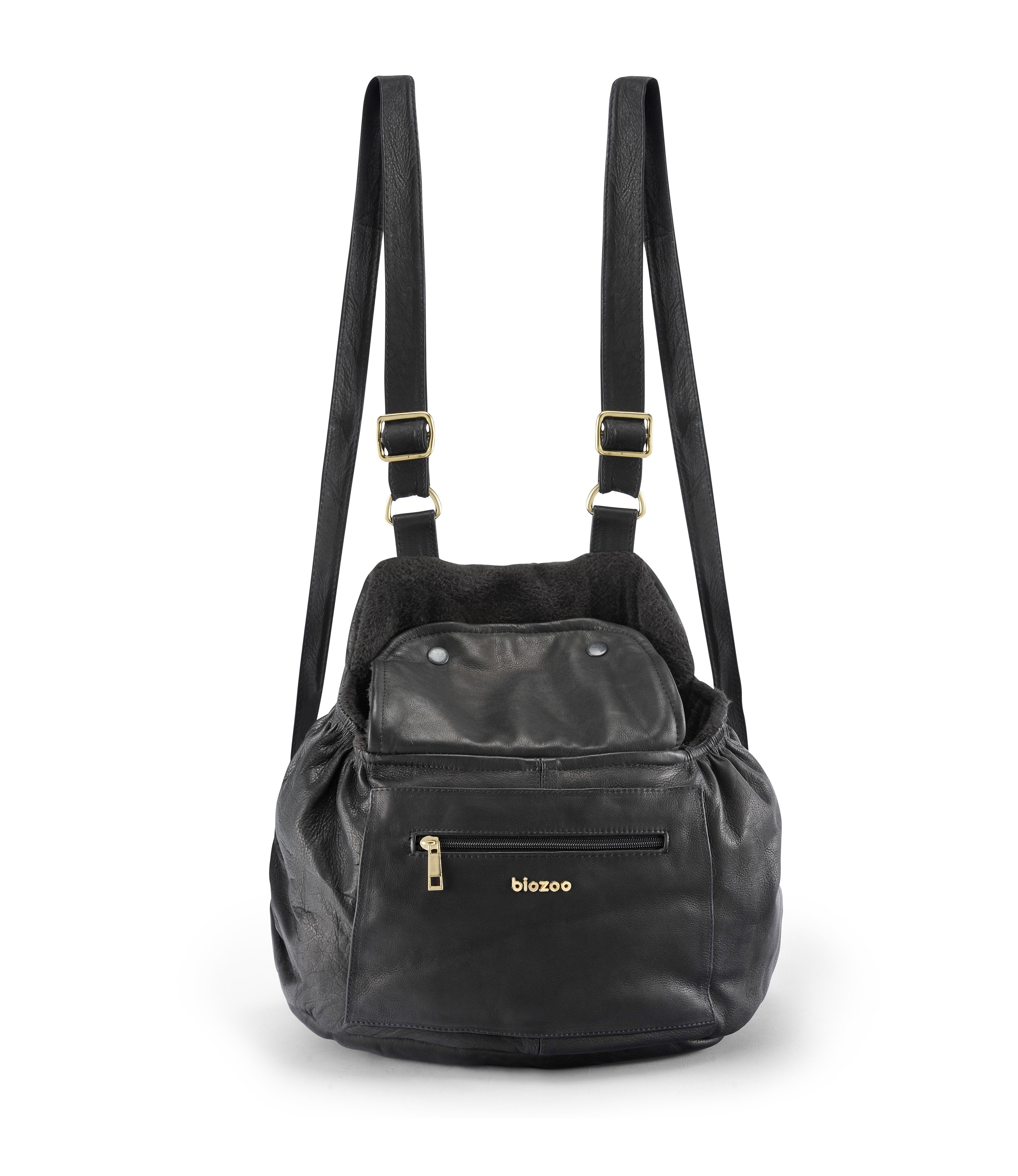Camila Casual Bag-Bag-Biozoo-Black (Leather)-Biozoopets