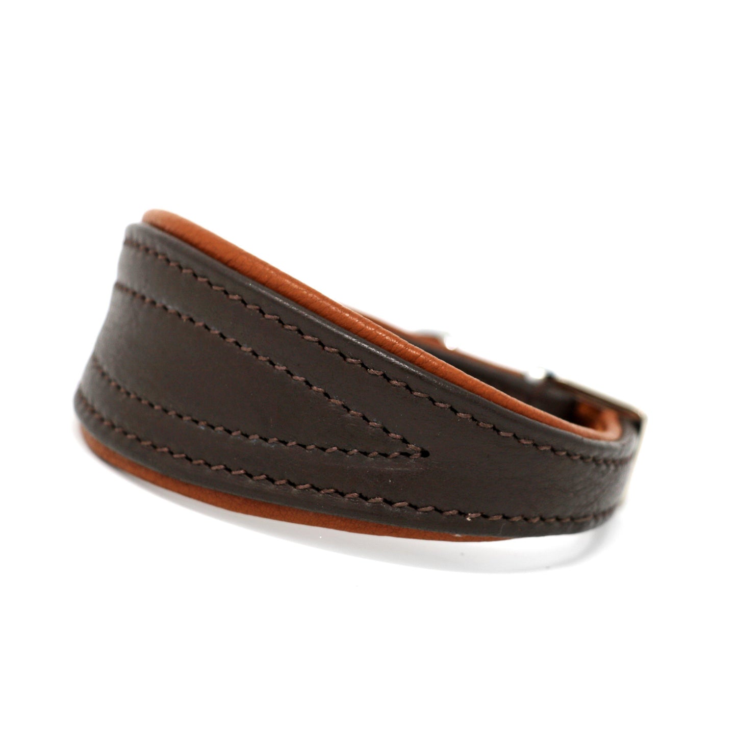 Greyhund Leather Collar-Collar-Biozoo-Brown-25 x 3 cm-Biozoopets