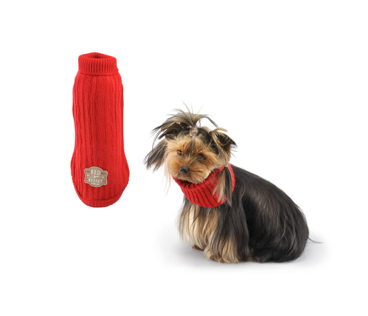 Jumper thin braid-Sweaters-Biozoo-Red-20-Biozoopets
