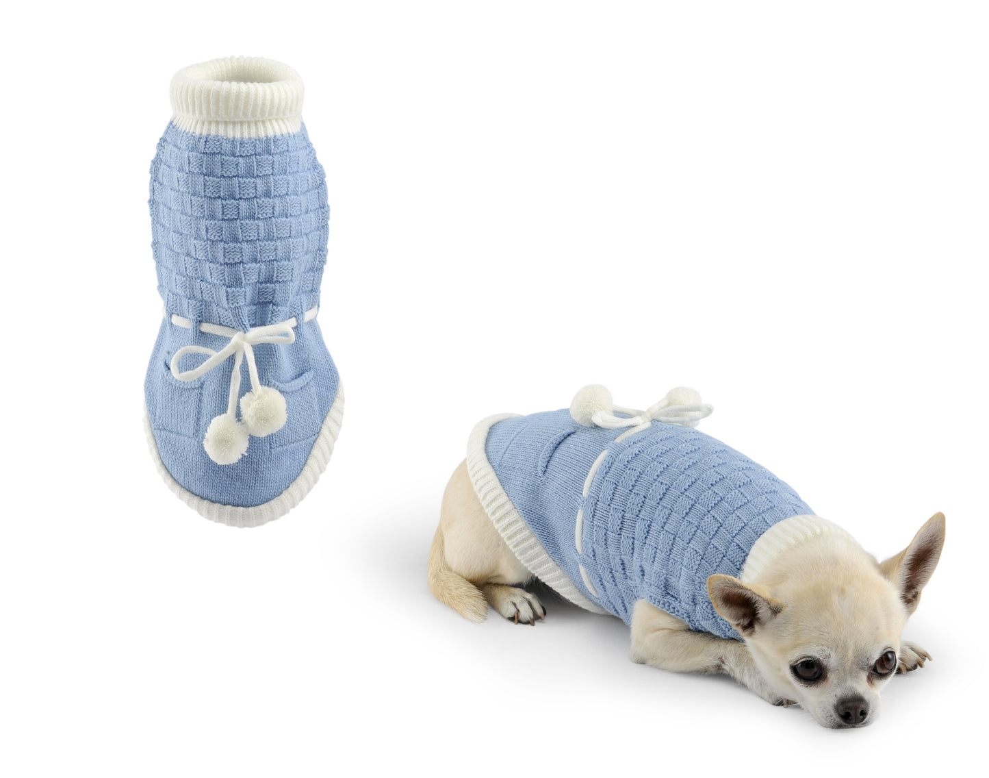 Jumper two tassels-Sweaters-Biozoo-Blue-20-Biozoopets