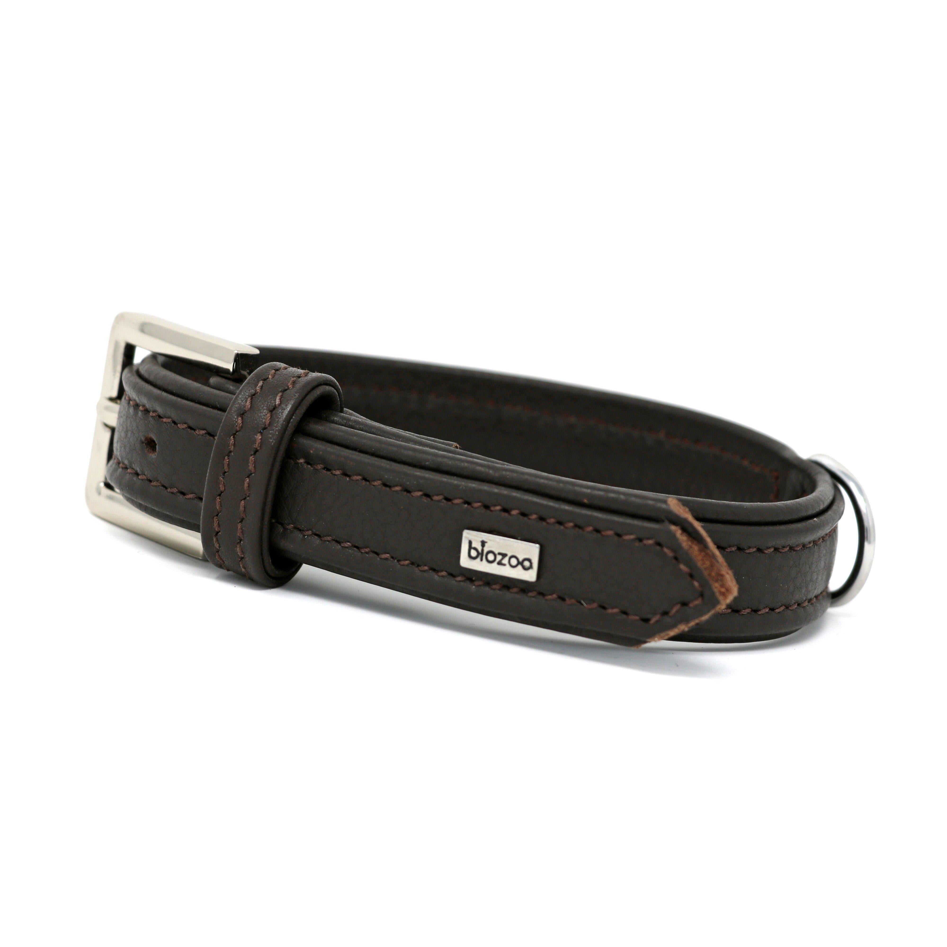 Provence Leather Collar-Collar-Biozoo-Brown-35 x 1,5 cm-Biozoopets