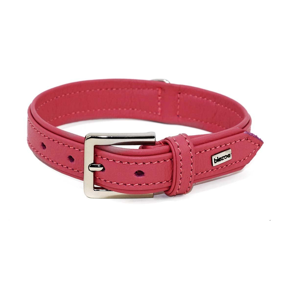 Provence Leather Collar-Collar-Biozoo-Pink-35 x 1,5 cm-Biozoopets
