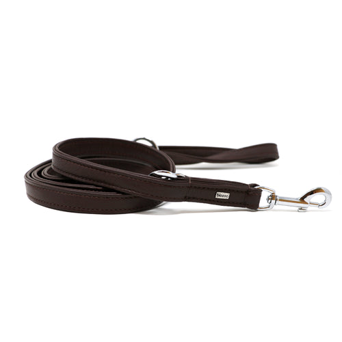 Provence Leather Lead (3 Positions)-Leash-Biozoo-Brown-Biozoopets