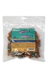 Salmon slice wraped by salmon skin-Snacks-Biozoo-500-Biozoopets