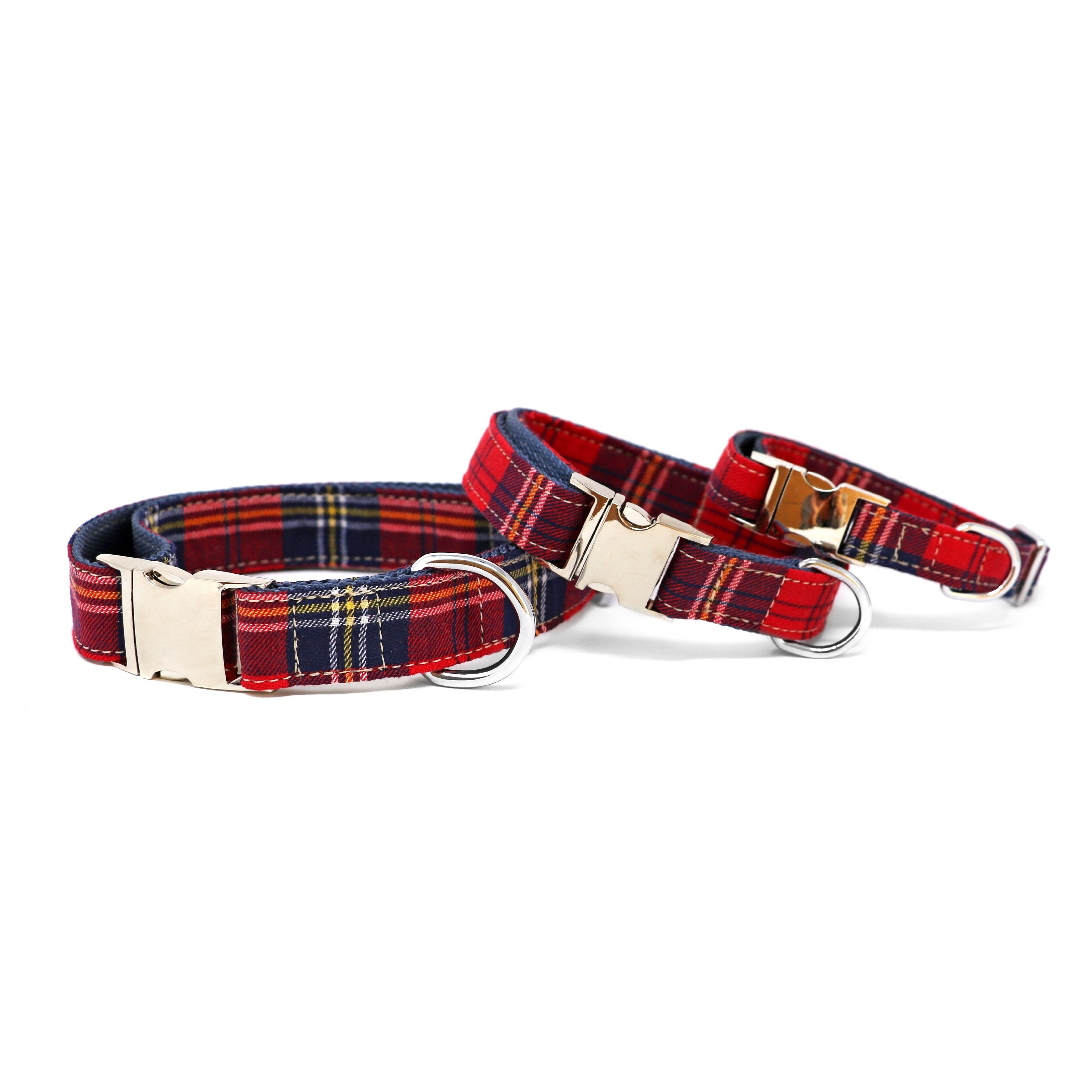 Scottish squares red collar-Prints-Biozoo-Biozoopets