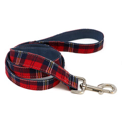 Scottish squares red leash nylon-Prints-Biozoo-1,5 * 100 cm-Biozoopets